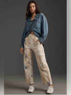 ✨Pilcro (NWOT) The Millie Low-Slung Barrel Printed Edition Size 28✨